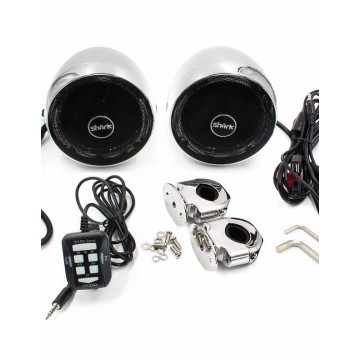 SHARK 3.0 Inch Amplified Motorcycle Speaker 2 Channels Amplifier Built-in