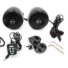 SHARK 3.0 Inch All in One Motorcycle Speaker 2 Channels Amplifier Built-in