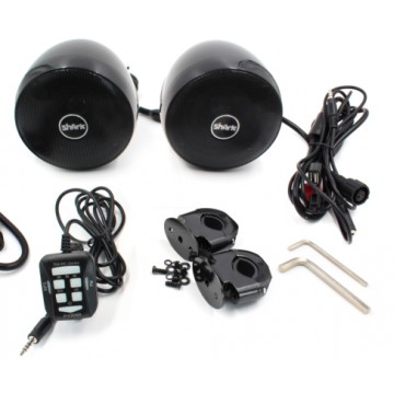 SHARK 3.0 Inch All in One Motorcycle Speaker 2 Channels Amplifier Built-in