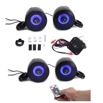 SHKA04C60B  4ch amplified bluetooth controller with 2pair RGB 4inch speakers